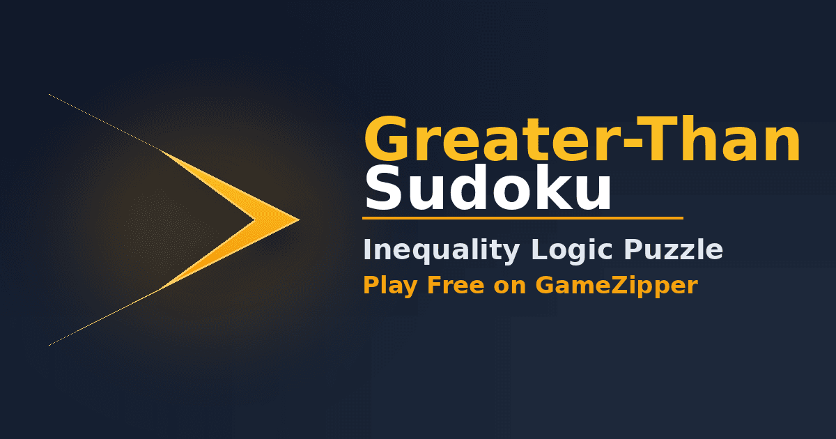 Greater-Than Sudoku Online
